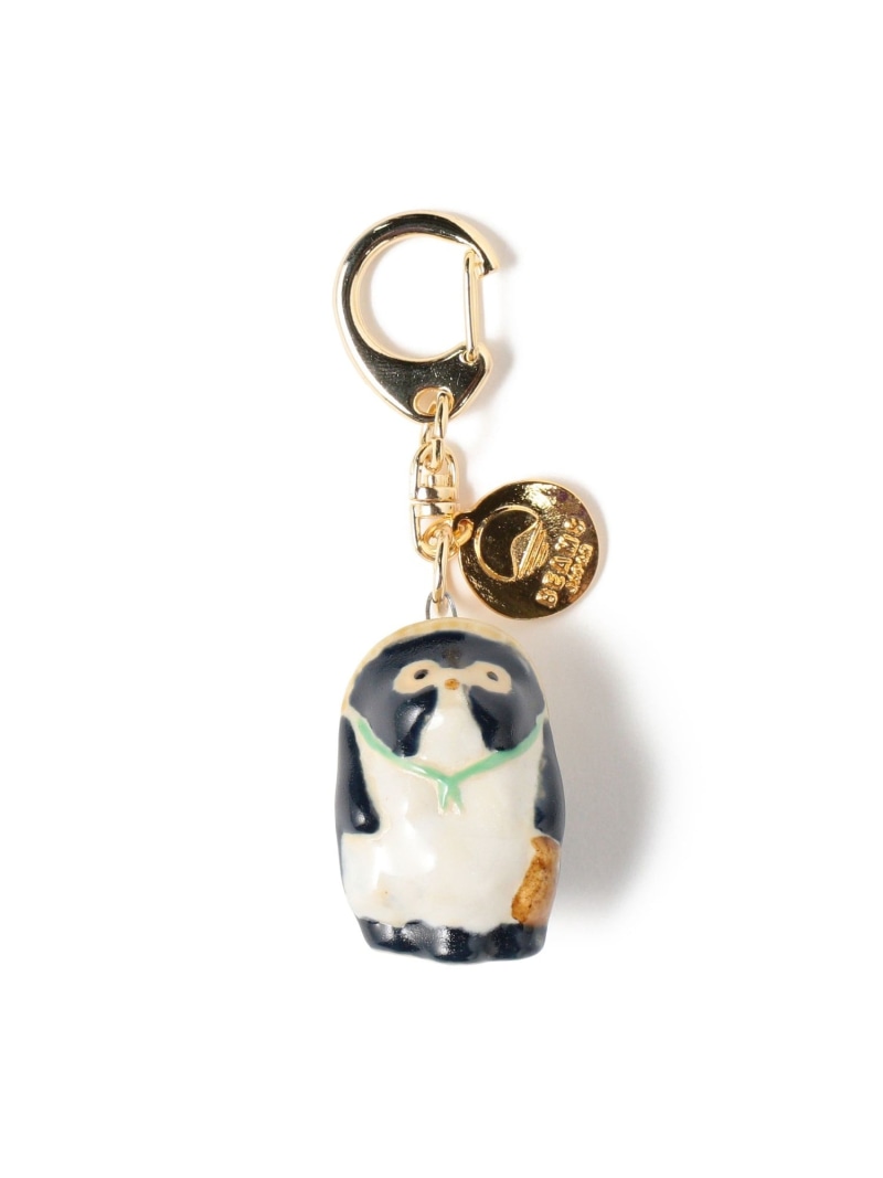 【別注】信楽焼 たぬき キーホルダー 藍 BEAMS JAPAN ビームス ジャパン 財布・ポーチ・ケース その他の財布・ポーチ・ケース[Rakuten Fashion]