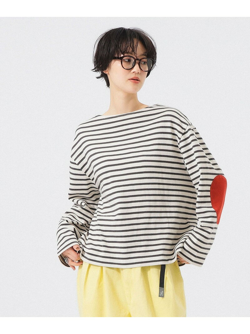 エルボーパッチ バスク BEAMS BOY ビームス ウイメン トップス カットソー・Tシャツ ホワイト【先行予約】*【送料無料】[Rakuten Fashion]