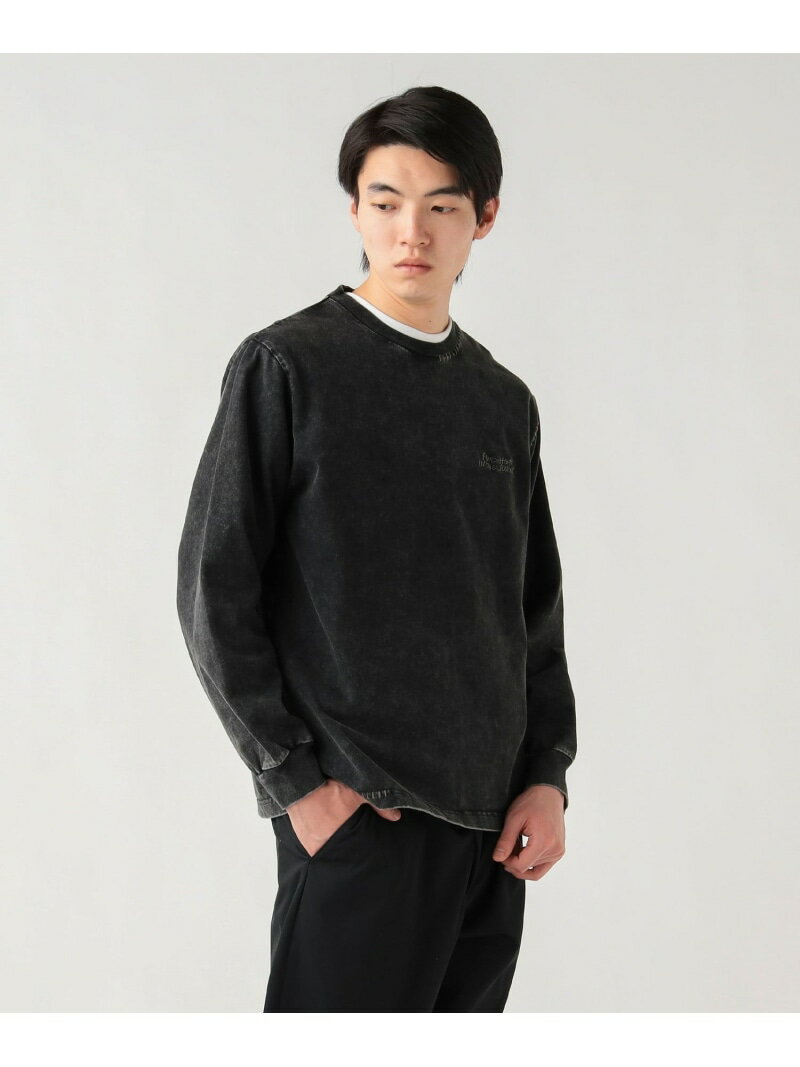 樂天商城 - 【SALE／20%OFF】スノーウォッシュ ステッチ ロングスリーブ カットソー BEAMS HEART MEN ビームス ハート トップス カットソー・Tシャツ ブラック ブラウン【RBA_E】【送料無料】[Rakuten Fashion]
