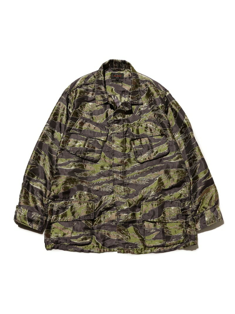 乐天商城 - MIL Fatigue Jacket Tiger Stripe Mesh Jacquard BEAMS PLUS ビームス メン ジャケット・アウター ブルゾン・ジャンパー【送料無料】[Rakuten Fashion]