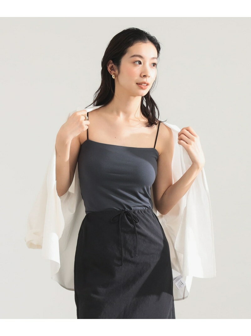 樂天商城 - レーヨン 天竺 カップ付きキャミソール Demi-Luxe BEAMS デミルクス ビームス トップス カットソー・Tシャツ カーキグリーン グレー ブラック【送料無料】[Rakuten Fashion]