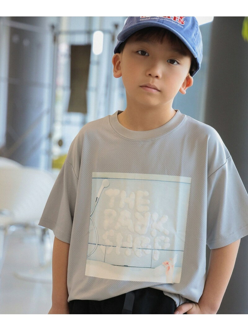 乐天商城 - THE PARK SHOP / PARK ブロークン 3D BUBBLE Tシャツ 26(95cm~145cm) こども ビームス コドモ ビームス トップス カットソー・Tシャツ グレー ブラウン【送料無料】[Rakuten Fashion]