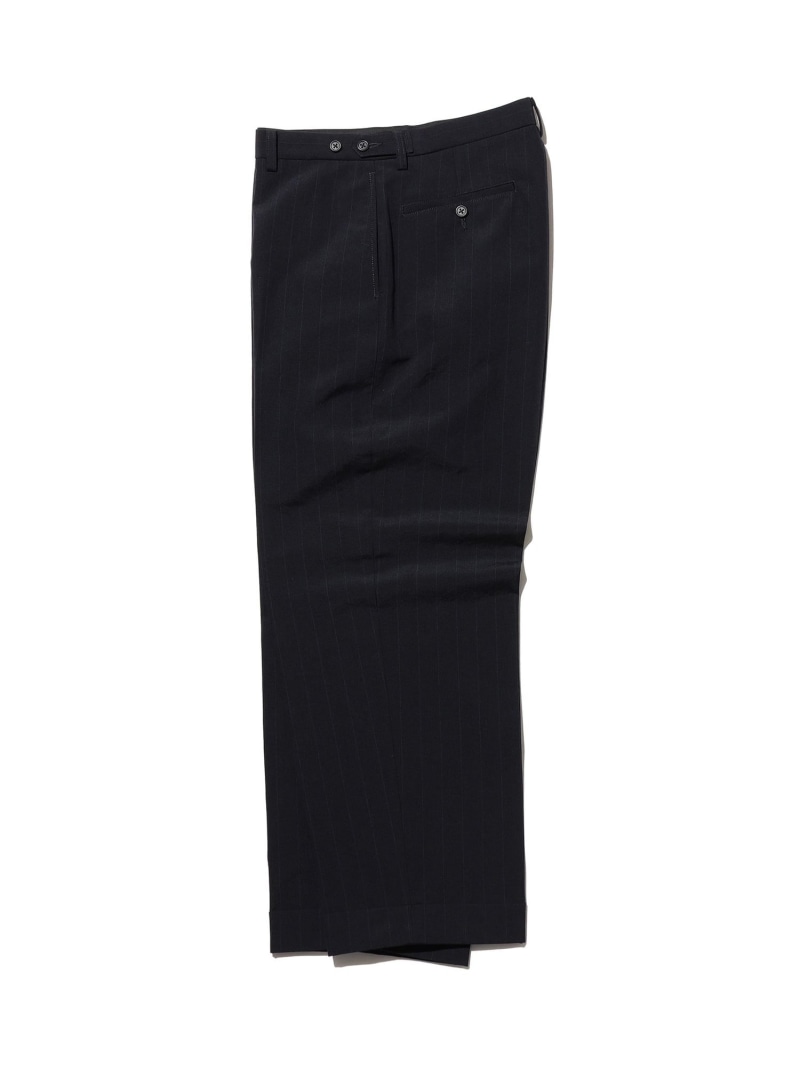 Rakuten - IVY Trousers Wide Extreme Density Weather Cloth BEAMS PLUS ビームス メン パンツ その他のパンツ ネイビー【送料無料】[Rakuten Fashion]