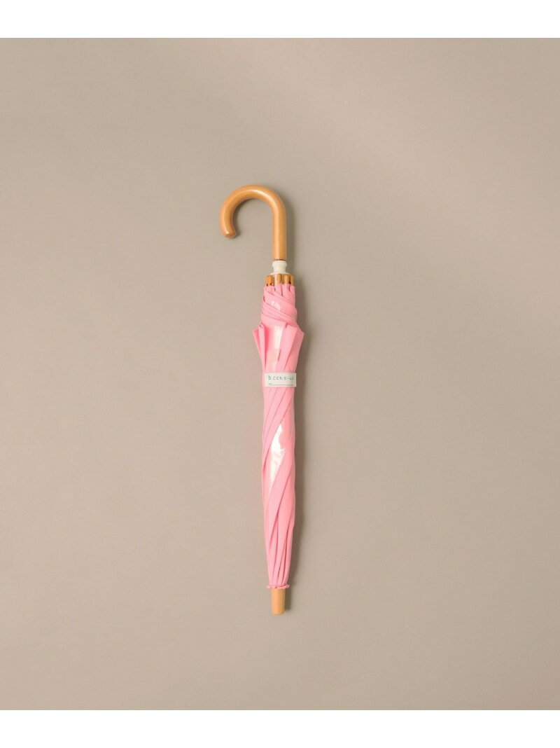 こども ビームス / 窓つき bロゴ 長傘 (40~50cm) レイングッズ 入学 入園 新学期 25SS こども ビームス コドモ ビームス ファッション雑貨 傘・長傘 イエロー ブルー ピンク[Rakuten Fashion]