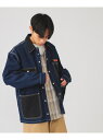 【SALE／30%OFF】UNIVERSAL OVERALL * BEAMS / 別注 デニム カバーオール ジャケット 24SS BEAMS ビームス メン ジャケット・アウター ブルゾン・ジャンパー ブルー ブラック【RBA_E】【送料無料】[Rakuten Fashion]