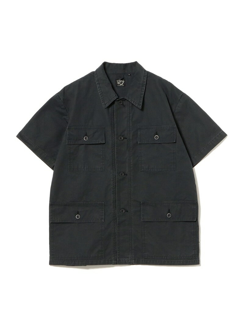 Rakuten - orSlow / ユーティリティ ショート スリーブ シャツ BEAMS BOY ビームス ウイメン トップス シャツ・ブラウス ネイビー【送料無料】[Rakuten Fashion]