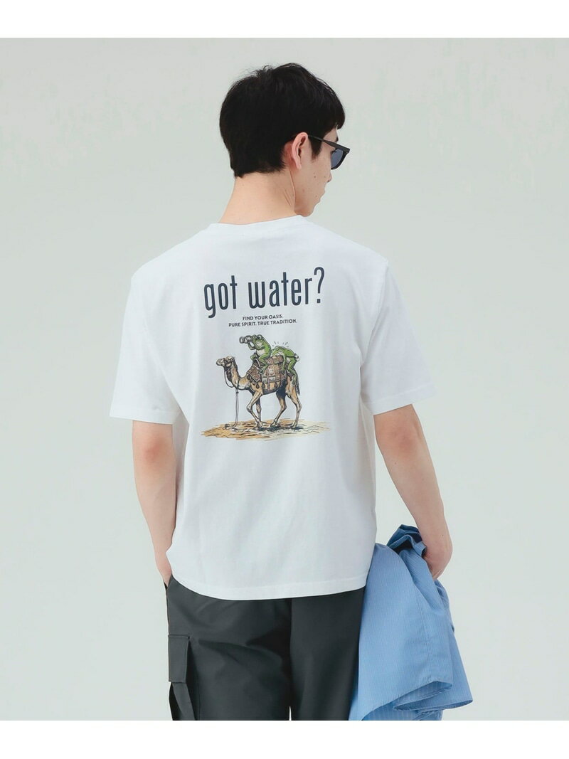 樂天商城 - 【ユニセックス】got water? グラフィック Tシャツ BEAMS HEART MEN ビームス ハート トップス カットソー・Tシャツ ベージュ ホワイト【送料無料】[Rakuten Fashion]