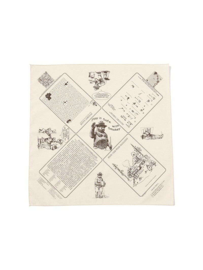 乐天商城 - THE PRINTED IMAGE / SMOKEY BEAR BEAMS BOY ビームス ウイメン ファッション雑貨 ハンカチ・ハンドタオル ベージュ[Rakuten Fashion]