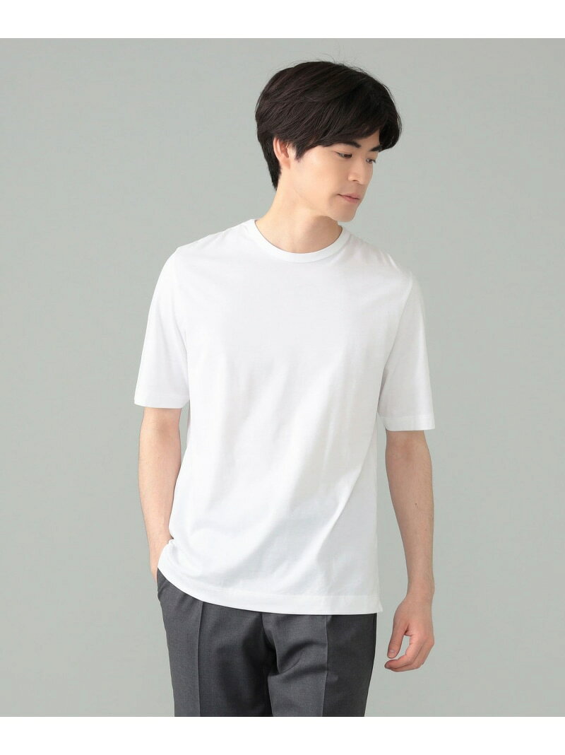 Rakuten - three dots / NEW James クルーネック Tシャツ BEAMS F ビームス メン トップス カットソー・Tシャツ グレー ブラック ホワイト【送料無料】[Rakuten Fashion]