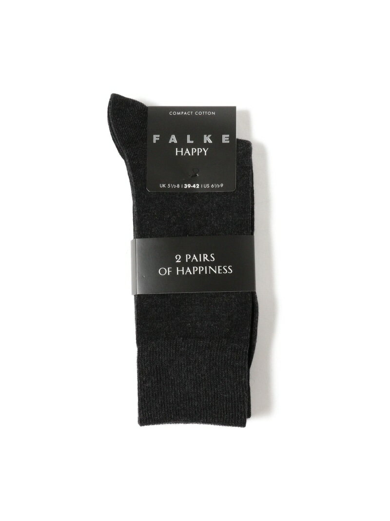 FALKE / Happy 2-Pack Socks BEAMS ビームス メン 靴下・レッグウェア 靴下 ブラック[Rakuten Fashion]