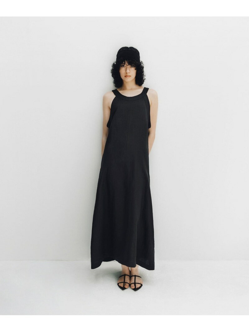 【別注】INSCRIRE / リネン ノースリーブ ドレス Demi-Luxe BEAMS デミルクス ビームス ワンピース・ドレス ワンピース ブラック【送料無料】[Rakuten Fashion]