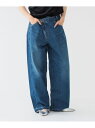 【別注】Lee * maturely / デニム アシメ パンツ BEAMS BOY ビームス ウイメン パンツ その他のパンツ ブラック ブルー【先行予約】*...