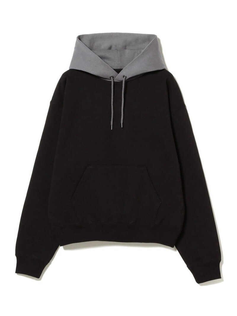 乐天商城 - 【SALE／30%OFF】【ワイドショートフィット】カラーブロック フーディ 26SS BEAMS ビームス メン トップス スウェット・トレーナー グレー ブラック【RBA_E】【送料無料】[Rakuten Fashion]