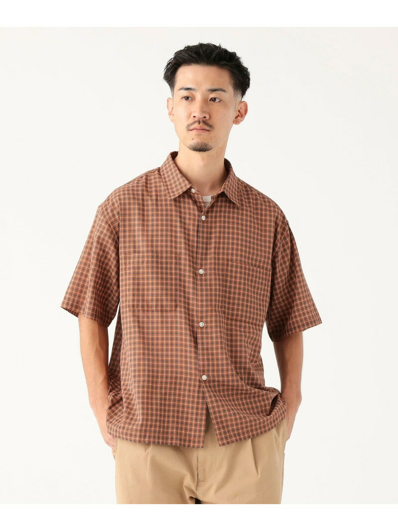 乐天商城 - 【SALE／50%OFF】スモールチェック ハーフスリーブ シャツ B:MING by BEAMS ビーミング ライフストア バイ ビームス トップス シャツ・ブラウス グレー オレンジ【RBA_E】【送料無料】[Rakuten Fashion]