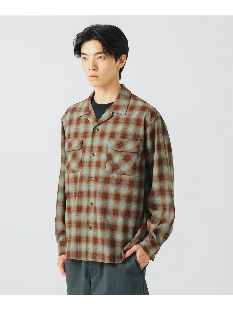 【SALE／40%OFF】ポリエステル レーヨン オンブレーチェック シャツ BEAMS HEART MEN ビームス ハート トップス シャツ・ブラウス【RBA_E】【送料無料】[Rakuten Fashion]