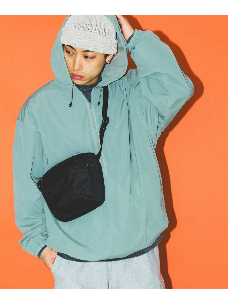 【撥水加工】BEAMS / ハーフジップ テック フーディ レイングッズ BEAMS ビームス メン ジャケット・アウター ブルゾン・ジャンパー グリーン【送料無料】[Rakuten Fashion]のサムネイル