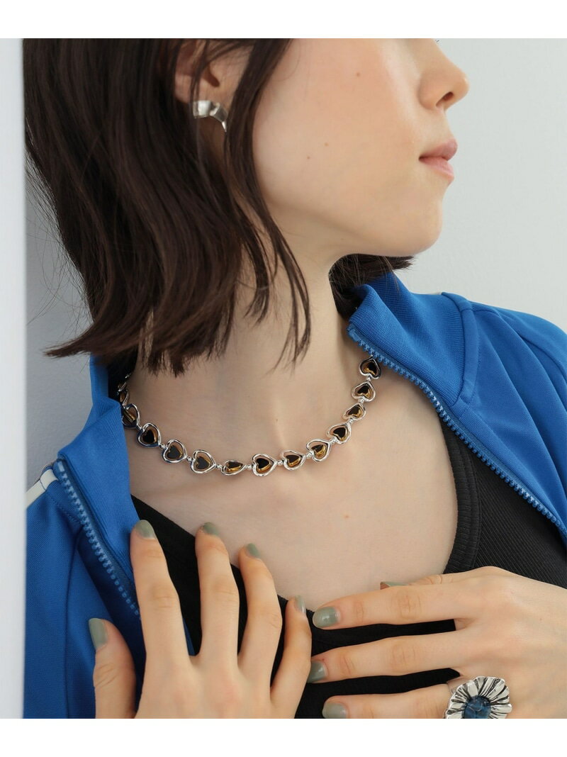 Otro Accesorio / ハート レイヤード ネックレス Ray BEAMS ビームス ウイメン アクセサリー・腕時計 ネックレス ブラック レッド