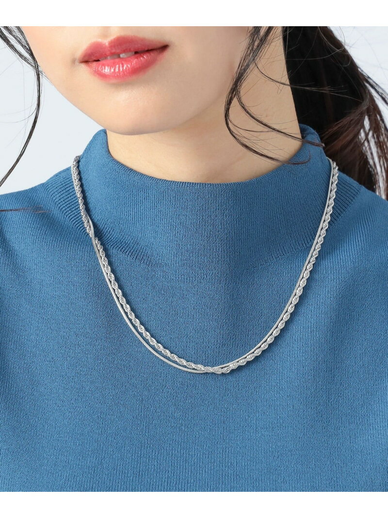 2連 ねじりチェーン ネックレス BEAMS HEART WOMEN ビームス ハート アクセサリー・腕時計 ネックレス ゴールド シルバー[Rakuten Fashion]のサムネイル