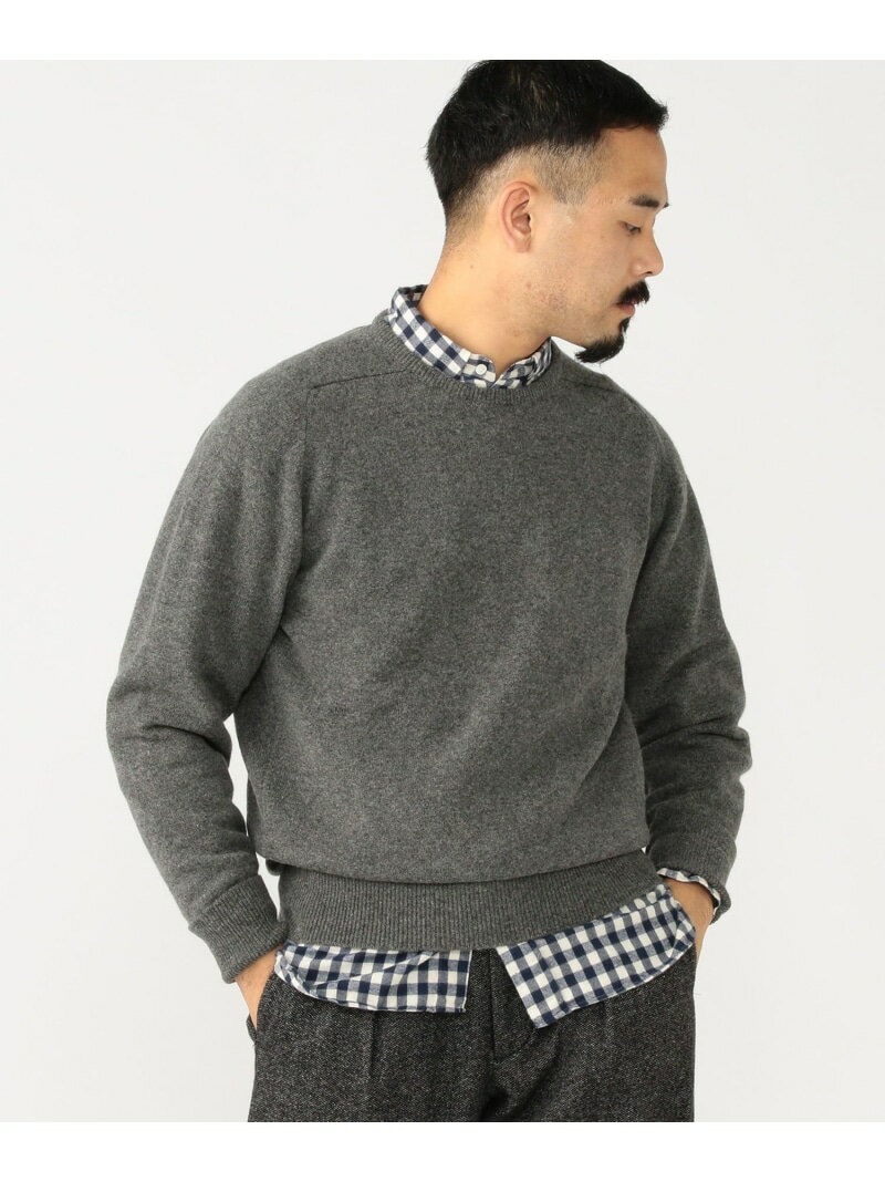 WILLIAM LOCKIE / CREW NECK BEAMS PLUS ビームス メン トップス ニット ネイビー【送料無料】[Rakuten Fashion]
