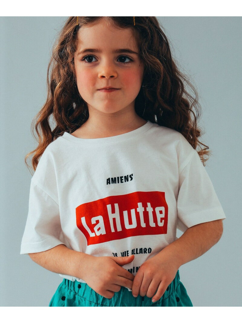 La Hutte * こども ビームス / 別注 Tシャツ 24(100~160cm) こども ビームス コドモ ビームス トップス カットソー・Tシャツ ホワイト ネイビー【送料無料】[Rakuten Fashion]