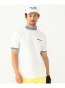 ビームス 【吸水速乾】BEAMS GOLF PURPLE LABEL / リブライン モックネックシャツ BEAMS GOLF PURPLE LABEL ビームス ゴルフ トップス カットソー・Tシャツ ホワイト ネイビー【送料無料】[Rakuten Fashion]