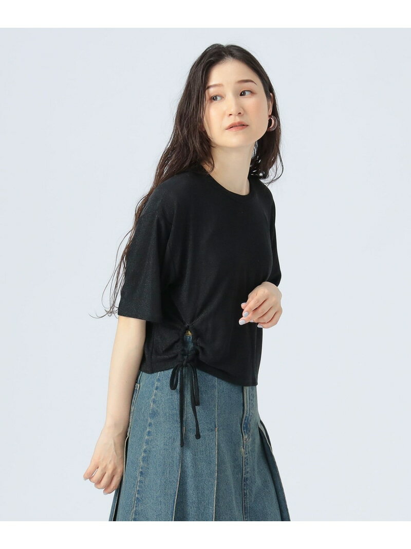 スリットシャーリングラメプルオーバ...