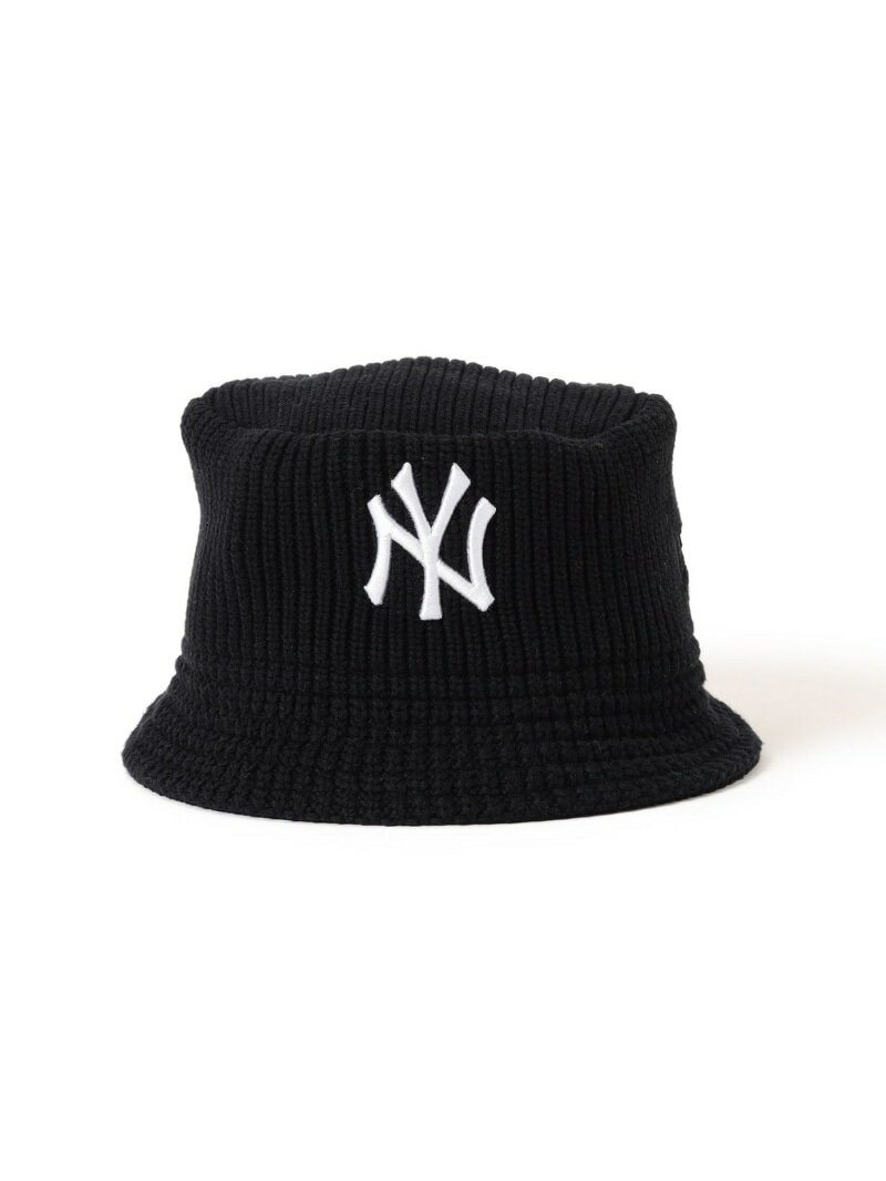 ビームス キャップ メンズ NEW ERA * BEAMS / 別注 Knit Bucket "New York Yankees" BEAMS ビームス メン 帽子 キャップ ブラック ホワイト ネイビー【送料無料】[Rakuten Fashion]
