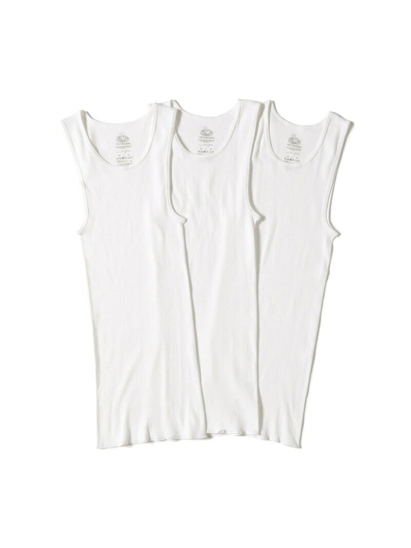Rakuten - WHIMSY SOCKS / FTL 3P TANK TOP BEAMS T ビームスT トップス カットソー・Tシャツ ホワイト【送料無料】[Rakuten Fashion]