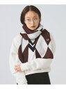 FRED PERRY / Argyle Scarf Ray BEAMS ビームス ウイメン ファッション雑貨 マフラー・ストール・ネックウォーマー ブラック【送...