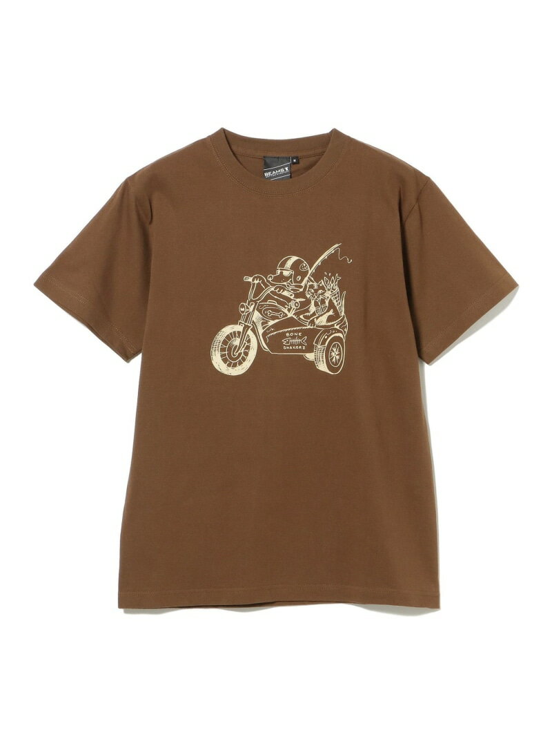 Rakuten - 【SPECIAL PRICE】BONE SHAKERZ T-shirt BEAMS T ビームスT トップス カットソー・Tシャツ ブラック【送料無料】[Rakuten Fashion]