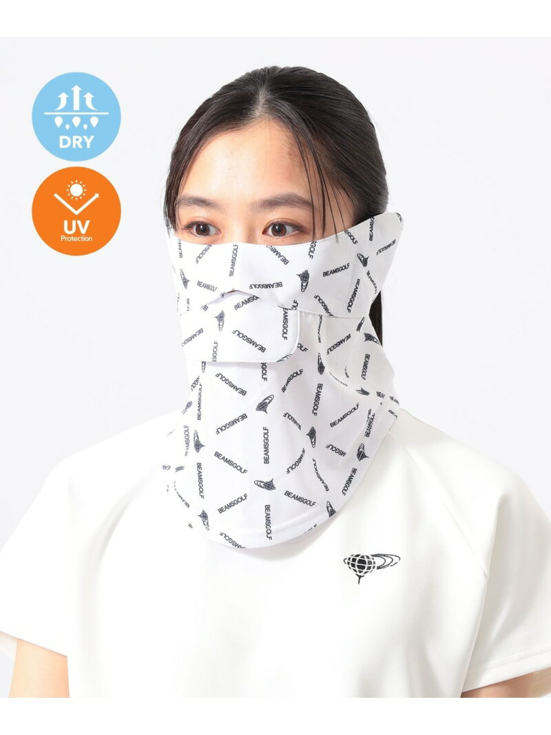【別注】White Beauty / フェイスカバー(吸水速乾・UVカット) BEAMS GOLF ビームス ゴルフ インナー・ルームウェア その他のインナー・ルームウェア ホワイト ネイビー【送料無料】[Rakuten Fashion]
