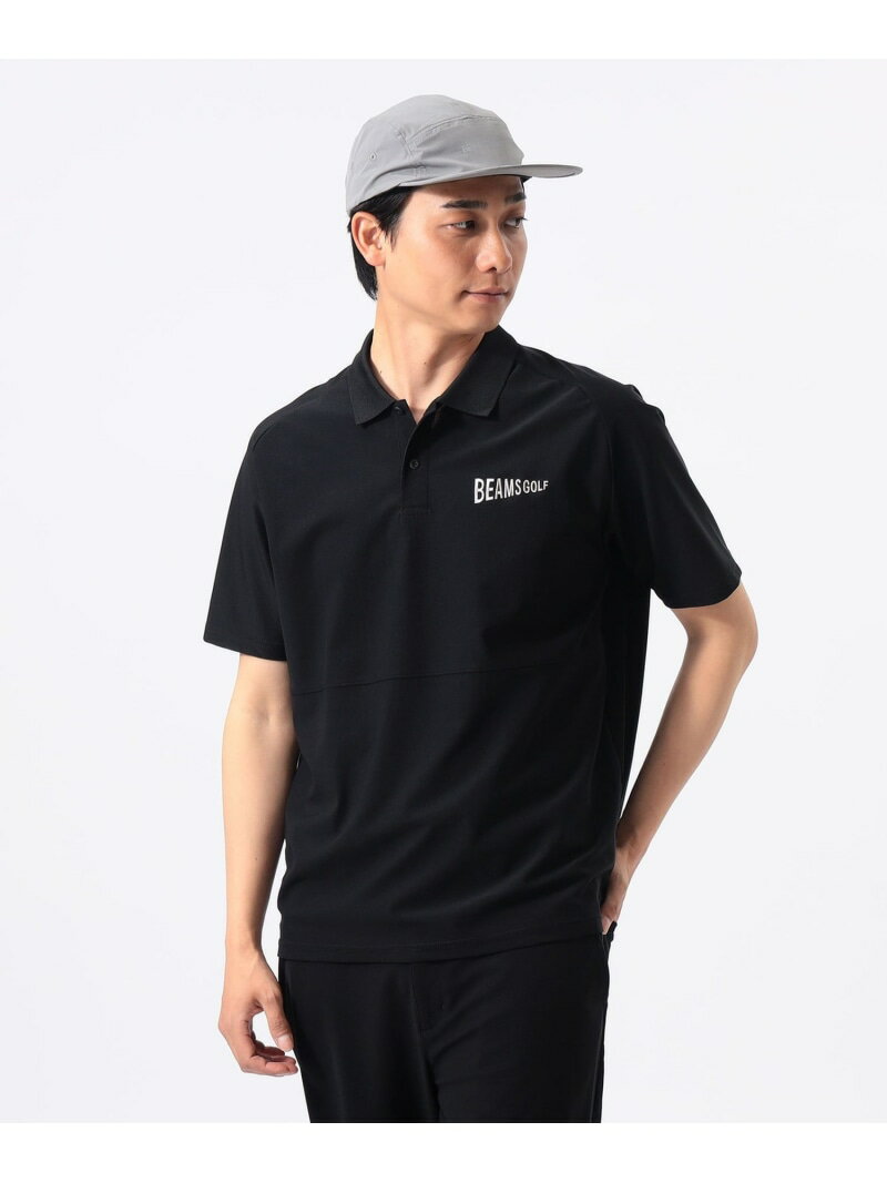 ORANGE LABEL / AIR TOOL(R) フラッグロゴ ポロシャツ(接触冷感) BEAMS GOLF ORANGE LABEL ビームス ゴルフ トップス ポロシャツ ブラック グリーン【送料無料】[Rakuten Fashion]