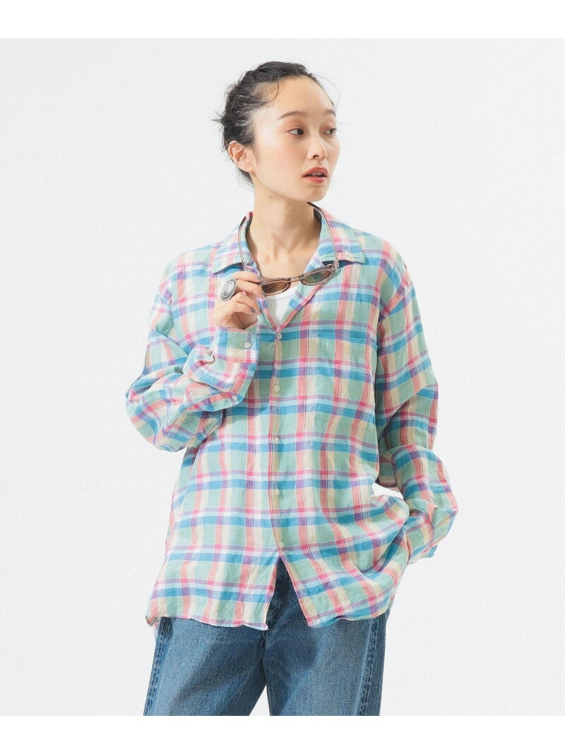 樂天商城 - 【別注】INDIVIDUALIZED SHIRTS / オープン カラー シャツ＜イージーケア＞ BEAMS BOY ビームス ウイメン トップス シャツ・ブラウス【送料無料】[Rakuten Fashion]