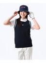ORANGE LABEL / リブライン ニット ベスト BEAMS GOLF ORANGE LABEL ビームス ゴルフ トップス ベスト・ジレ ホワイト ネ...