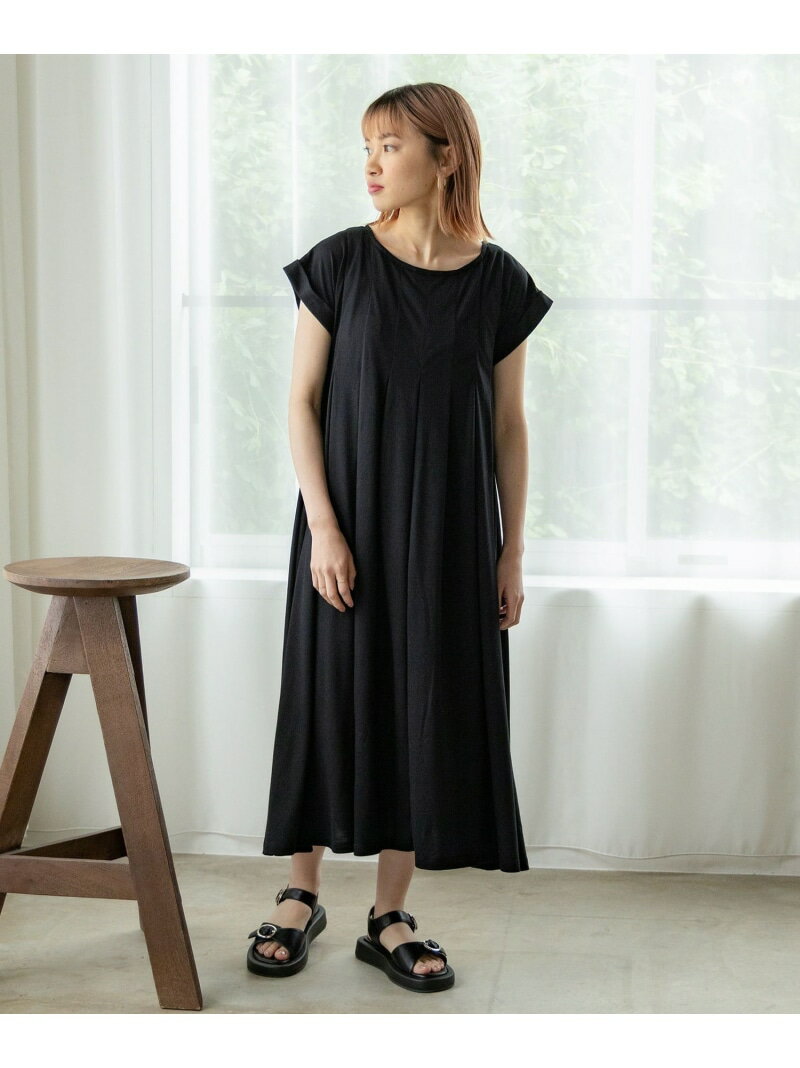 【SALE／30%OFF】BEAMS HEART / タック フレアワンピース BEAMS HEART WOMEN ビームス ハート ワンピース・ドレス その他のワンピース・ドレス ネイビー ブラウン ブラック カーキグリーン オレンジ【RBA_E】[Rakuten Fashion]のサムネイル