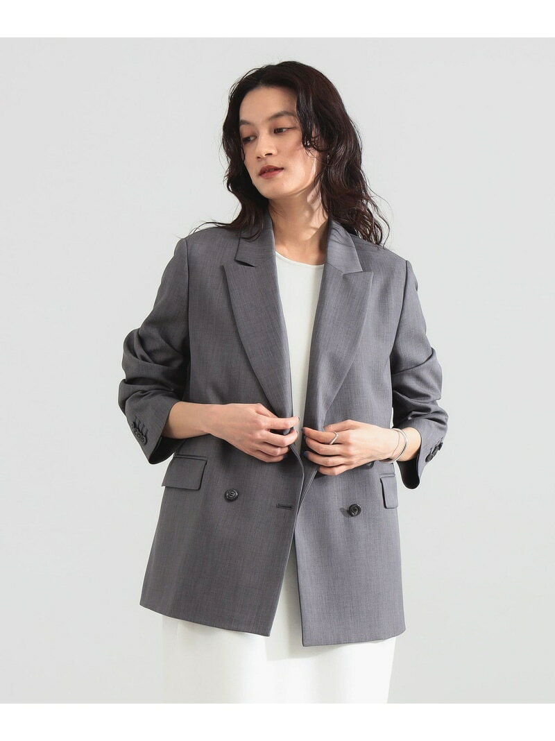 Rakuten - ダブルブレスト ジャケット Demi-Luxe BEAMS デミルクス ビームス ジャケット・アウター その他のジャケット・アウター グレー ネイビー【送料無料】[Rakuten Fashion]
