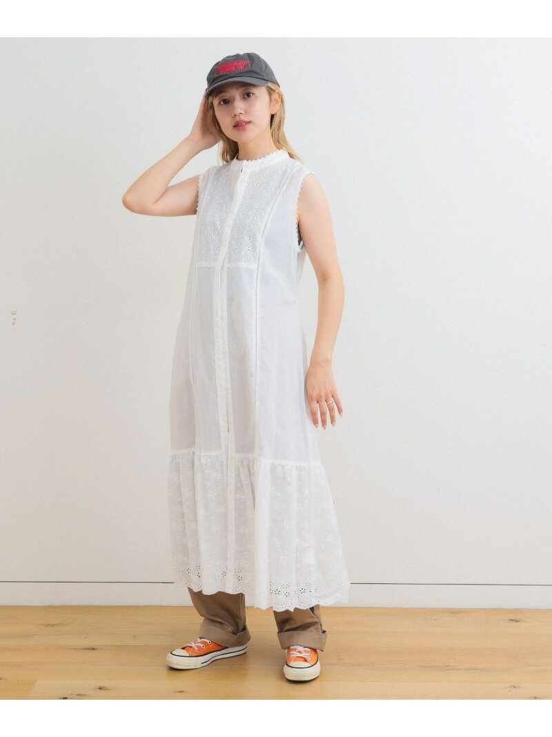 【SALE／40%OFF】カットワーク ノースリーブ ワンピース BEAMS BOY ビームス ウイメン ワンピース・ドレス ワンピース ブラック ホワイト【RBA_E】【送料無料】[Rakuten Fashion]