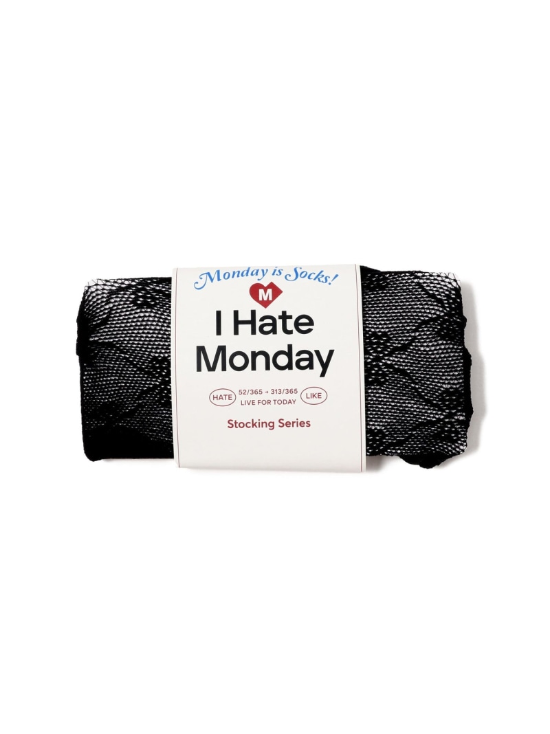 I Hate Monday / Ribbone Lace ストッキング Ray BEAMS ビームス ウイメン 靴下・レッグウェア 靴下 ホワイト ブラック[Rakuten Fashion]