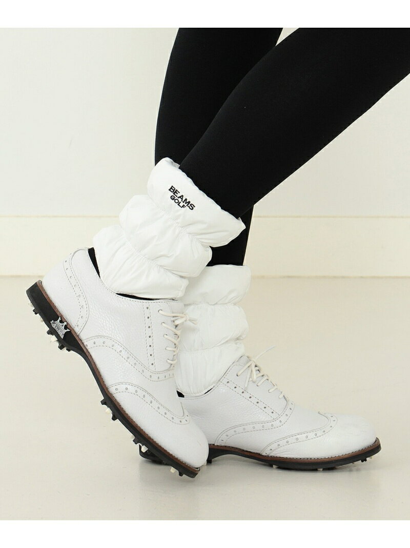 ＜WOMEN＞BEAMS GOLF / ショート レッグウォーマー BEAMS GOLF ビームス ゴルフ 靴下 レッグウェア 靴下 ホワイト ブラック【送料無料】 Rakuten Fashion