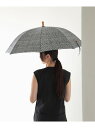 Bon Bon Store / ドローイングチェック 晴雨兼用 長傘 Demi-Luxe BEAMS デミルクス ビームス ファッション雑貨 傘・長傘 ブラック...