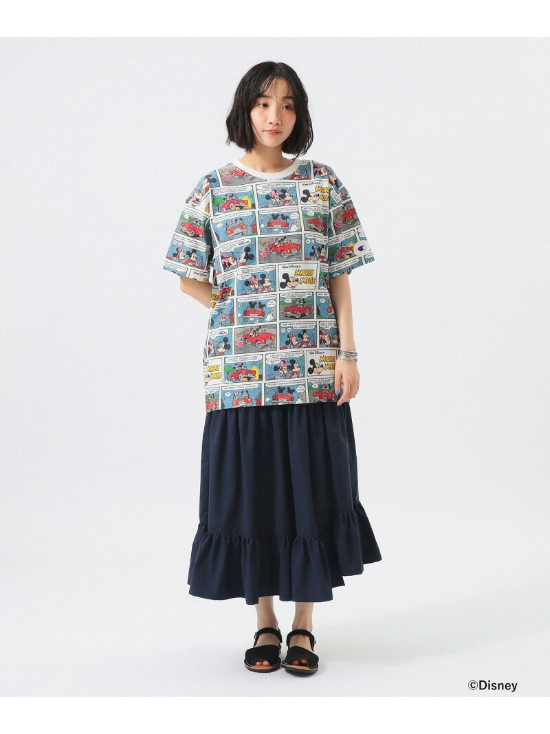 【SALE／30%OFF】【別注】Champion / ミッキーマウス&ミニーマウス / Tシャツ BEAMS BOY ビームス ウイメン トップス カットソー・Tシャツ ホワイト【RBA_E】【送料無料】[Rakuten Fashion] beams-10096554 BEAMS/ビームス サンプル画像3