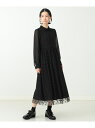 CAROLINA GLASER / フロッキードット シャツワンピース 24SS CAROLINA GLASER カロリナ グレイサー ワンピース ドレス ワンピース ブラック【送料無料】 Rakuten Fashion