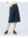 【SALE/50%OFF】デニム バミューダ パンツ BEAMS HEART WOMEN ビームス ハート パンツ キュロット ネイビー【RBA_E】[Raku...