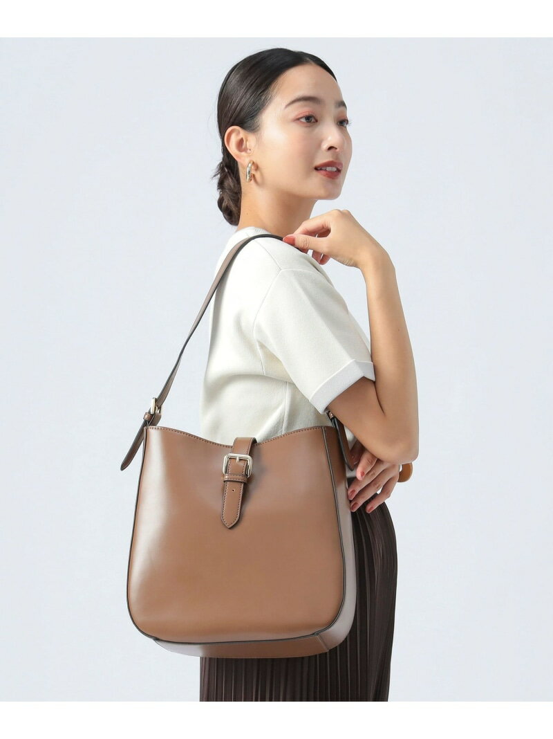 バックルハンドル トートバッグ 25AW レディース オフィス ビジネス 通勤 デイリー オンオフ兼用 BEAMS HEART WOMEN ビームス ハート バッグ トートバッグ ブラック ブラウン【送料無料】[Rakuten Fashion]のサムネイル