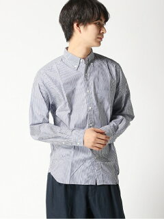 Stripe Buttondown Shirt 11-11-3212-139: Navy Stripe Buttondown Shirt 11-11-3212-139: Navy