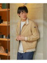 BEAMS HEART / ライン ストレッチ ツイル ブルゾン 24SS BEAMS HEART MEN ビームス ハート ジャケット・アウター ブルゾン・ジャンパー ベージュ カーキ【送料無料】[Rakuten Fashion]