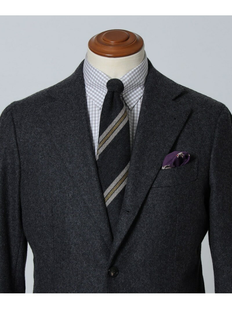 ウール ストライプ ネクタイ Brilla per il gusto ビームス メン スーツ・フォーマル ネクタイ・蝶ネクタイ グレー【送料無料】[Rakute..