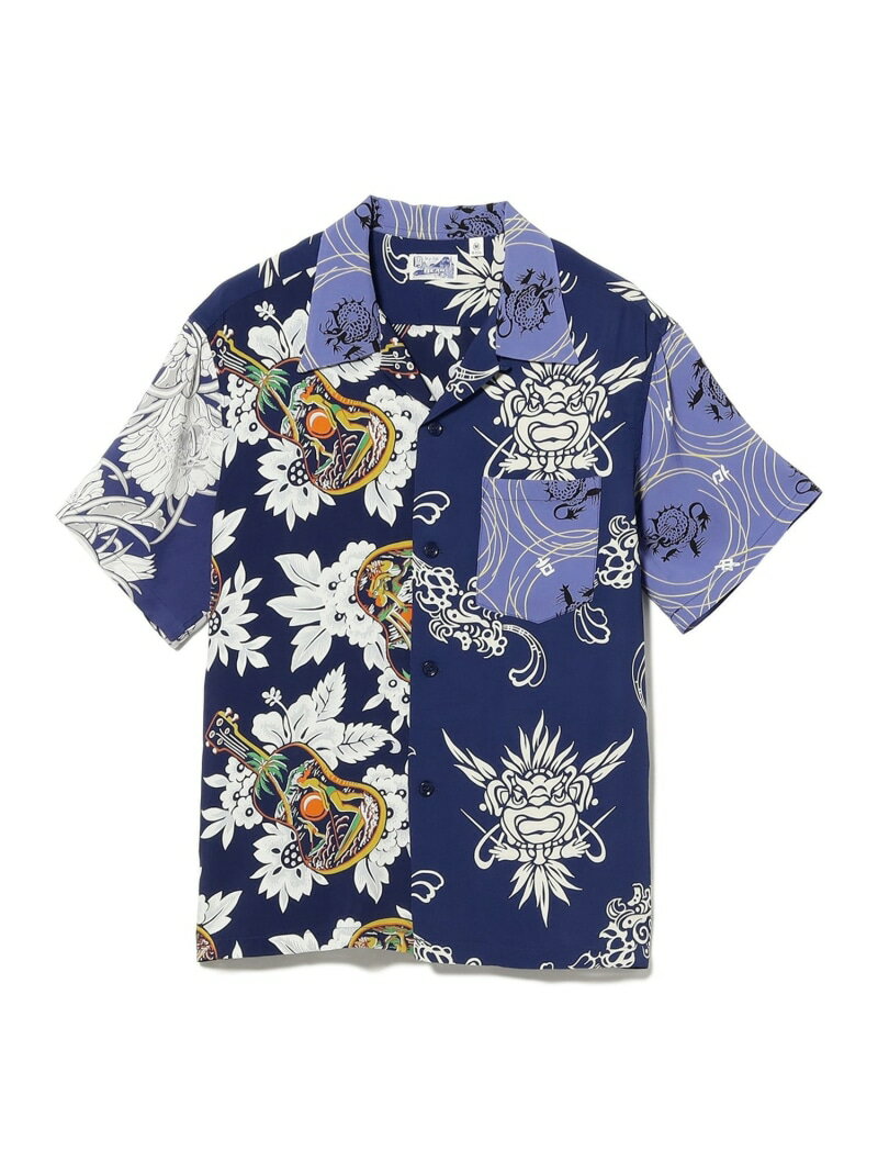 【別注】SUN SURF / クレイジー アロハシャツ 26SS BEAMS ビームス メン トップス シャツ・ブラウス ホワイト ブラック ネイビー【送料無料】[Rakuten Fashion]（楽天・BEAMS／ビームス）