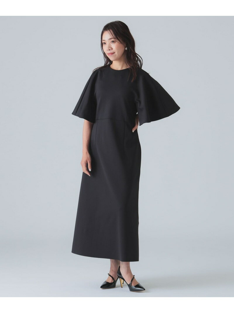 【ビームスの百名品】フレア スリーブ ワンピース EFFE BEAMS デミルクス ビームス ワンピース・ドレス その他のワンピース・ドレス ブラック【送料無料】[Rakuten Fashion]