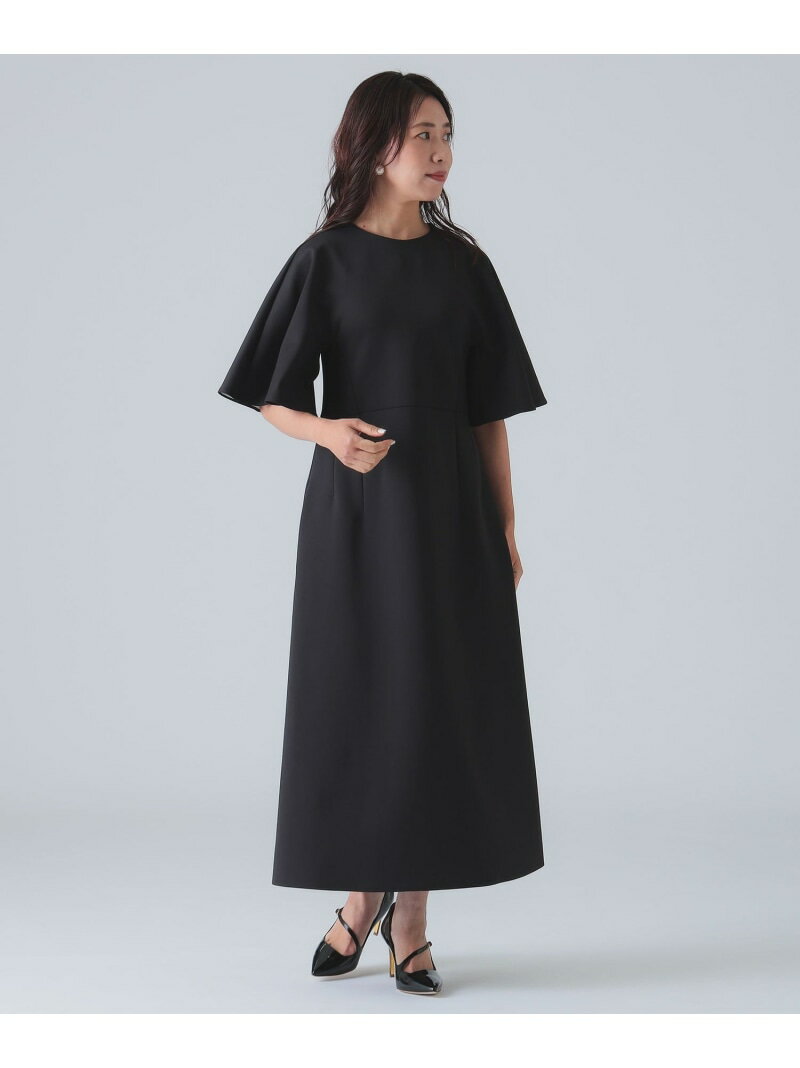 【ビームスの百名品】フレア スリーブ ワンピース EFFE BEAMS デミルクス ビームス ワンピース・ドレス その他のワンピース・ドレス ブラック【送料無料】[Rakuten Fashion]